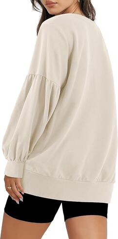 Amoretu Womens Sweatshirts Oversized Long Sleeve Pullover Shirts Tops in Saudi Arabia