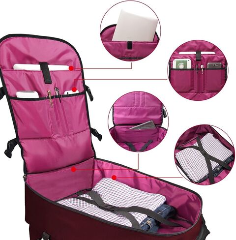 حقيبة ظهر Rangeland New Business Trip سعة 21 لترًا معتمدة من الطيران، يمكن حملها على الكمبيوتر المحمول Daypack مقاس 15 بوصة، ورياضة السفر والتنقل في صالة الألعاب الرياضية، باللون الأسود بالكامل in Saudi Arabia