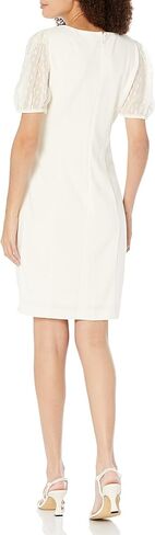 فستان نسائي من DKNY مصنوع من الكريب ومشبك Lurex شيفون متعدد الوسائط in Kuwait