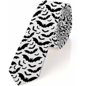 Yakuna Pine Fir Cones Balls Men's Tie Tree Leaves Holly Berry Christmas Men's Necktie Tie for Men Wedding Holiday Party