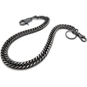 newtro Heavy Duty Wallet Chain Men Women Boy Girl, Biker Motorcycle Pants Jean Punk Goth Key Chain Black Gold Silver TH in Kuwait