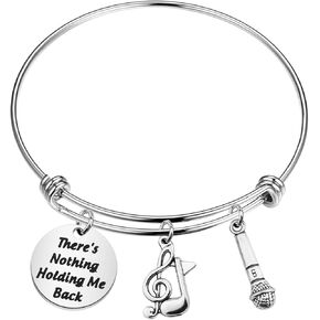 WSNANG Music Lover Gift There's Nothing Holding Me Back Bracelet Inspired by Singer Music Gift Inspirational Gift for Fans