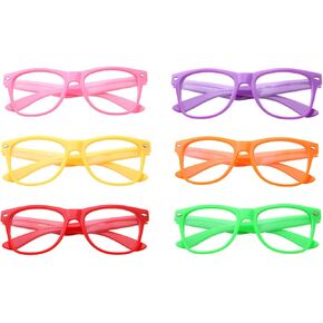 Pack of 6, Kids Nerd Fake Glasses Clear Lens Small Frame Children's (Age 3-10) in Kuwait