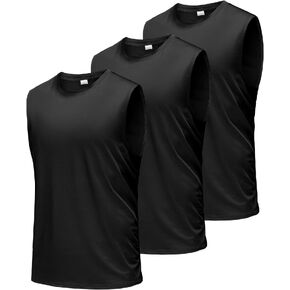 Boyzn Men's 3 Pack Workout Tank Tops Gym Athletic Muscle Tee Bodybuilding Fitness Sleeveless T-Shirts
