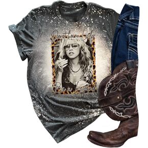 Women Vintagae T Shirt Back to The Gypsy That I was Stevie Shirt Nicks Graphic Music Tees Shirt Rock Band Tops Blouse