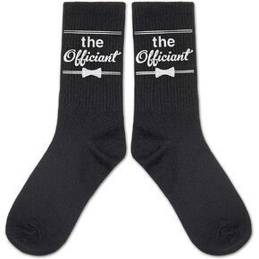 The Officiant Socks, Wedding Officiant Proposal Gift, Officiant Socks, Gifts For Officiant.(023)