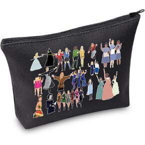WZMPA Musical Character Musical Cosmetic Makeup Bag Musical Theatre Fans Gift You Are Braver Stronger Smarter Than You Think Musical Zipper Pouch Bag For Women (Musical Characters) in Kuwait