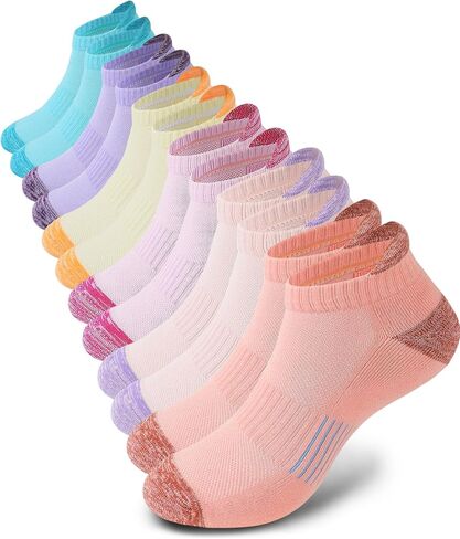 Ｋ・ＮＩＶＥ Ankle Running Socks For Womens Athletic No Show Socks Cushioned Sole Socks 6 Pairs in Saudi Arabia