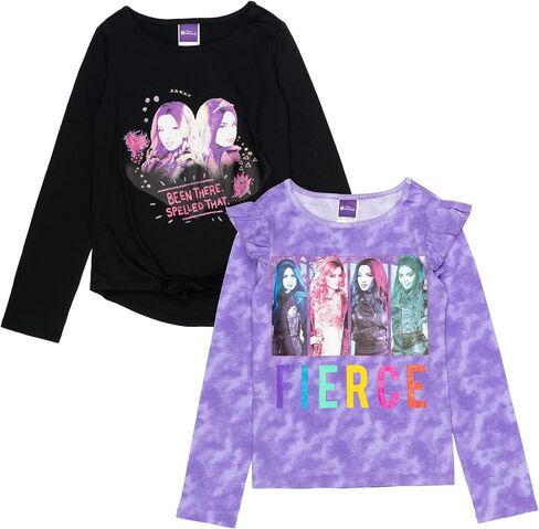 مجموعة تي شيرتات Disney Zombies Descendants Zed Addison Girls مكونة من قطعتين من الأطفال الصغار إلى الأطفال الكبار in Kuwait