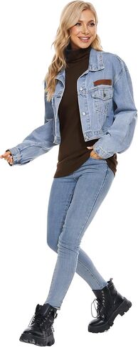 Womens Turtleneck Long Sleeve Top Fleece Lined Sweatshirt Lightweight Ultra Soft Base Layer in Kuwait
