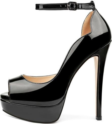 MERUMOTE Women's Platform Stiletto Heels Shoes Peep Toe Pumps 6 inch Heels for Dress Wedding Party in Kuwait