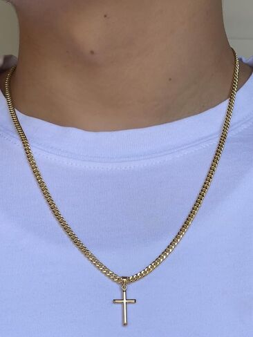 JEWELHEART 14K Real Gold Cross Pendant - Classic Small Cross Pendant Charm - Religious 14K Yellow Gold Jewelry For Men Women Boys Girls in Saudi Arabia