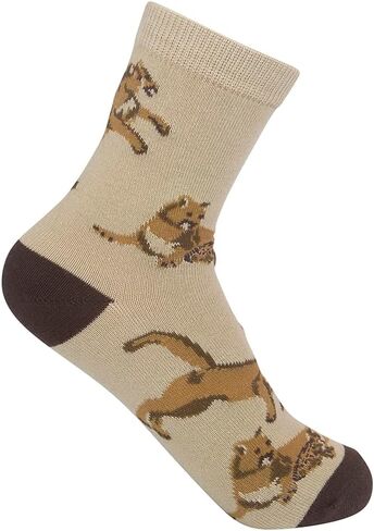 FUNATIC Animal Socks for Kids Ages 7-10, One Size Fits Most, Unisex - Zoo Wildlife Gift Idea for Boys, Girls in Kuwait