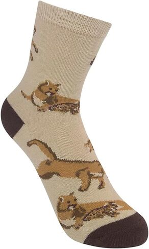 FUNATIC Animal Socks for Kids Ages 7-10, One Size Fits Most, Unisex - Zoo Wildlife Gift Idea for Boys, Girls in Kuwait