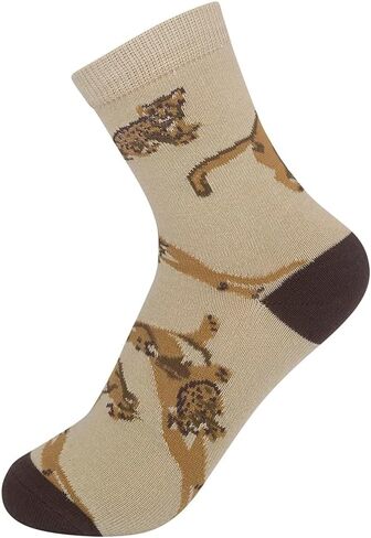 FUNATIC Animal Socks for Kids Ages 7-10, One Size Fits Most, Unisex - Zoo Wildlife Gift Idea for Boys, Girls in Kuwait