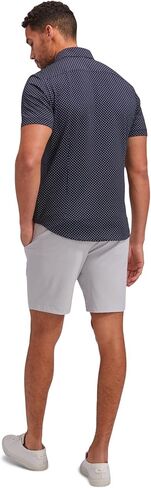 Mizzen+Main Men's Performance Dress Shirt Trim Fit - Machine Wash, Four-Way Stretch, Wrinkle Free - Halyard Short Sleeve Collection in Kuwait