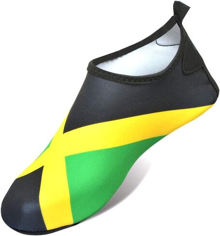 Water Shoes for Women and Men Quick-Dry Swim Beach Shoes for Outdoor Surfing Yoga Exercise Jamaica Flag Caribbean Reggae Rasta in Saudi Arabia