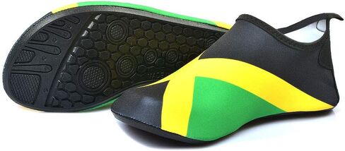 Water Shoes for Women and Men Quick-Dry Swim Beach Shoes for Outdoor Surfing Yoga Exercise Jamaica Flag Caribbean Reggae Rasta in Saudi Arabia