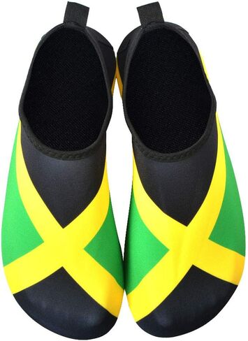 Water Shoes for Women and Men Quick-Dry Swim Beach Shoes for Outdoor Surfing Yoga Exercise Jamaica Flag Caribbean Reggae Rasta in Saudi Arabia