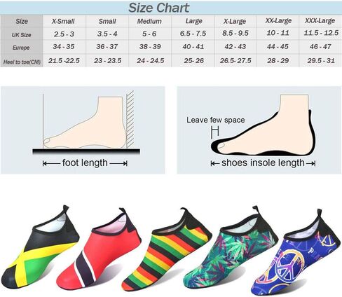Water Shoes for Women and Men Quick-Dry Swim Beach Shoes for Outdoor Surfing Yoga Exercise Jamaica Flag Caribbean Reggae Rasta in Saudi Arabia