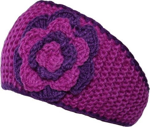 KMystic Winter Two Tone Flower Headband in Kuwait