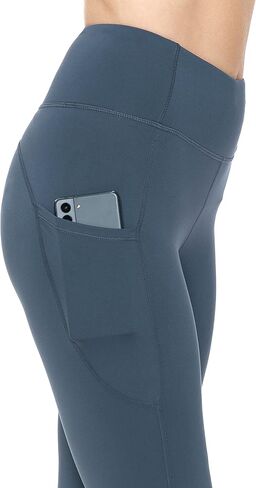 Leggings Depot Women's High Waisted Reflective Yoga Pants with Pockets Athletic Leggings in Kuwait