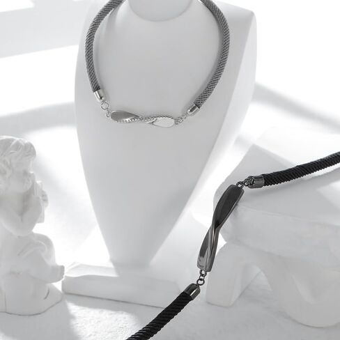 Vxddy أساور الأزواج دوامة 925 الفضة وعد مطابقة سوار له ولها زوجين مجموعات المجوهرات قابل للتعديل المشاركة الزواج الزفاف هدايا لطيف in Kuwait