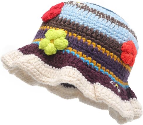ZLYC Women Winter Bucket Hat Fashion Knit Cloche Hat Solid Color Warm Crochet Cap in Kuwait