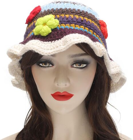 ZLYC Women Winter Bucket Hat Fashion Knit Cloche Hat Solid Color Warm Crochet Cap in Kuwait
