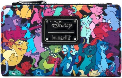 Loungefly Disney Aristocats Jazzy Cats Faux Leather Flap Wallet in Saudi Arabia