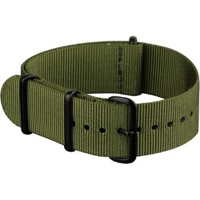 Infantry 20mm 22mm Slip-Thru Watch Strap, Nylon Watch Bands, Replacement Military Watchbands with 4 Rings Stainless Steel Heavy Buckle in Kuwait