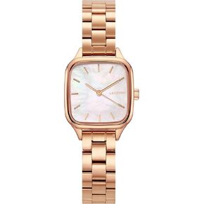 LANZOOM Women's Wrist Quartz Watch,Stainless Steel Watch,Square Watch,Square Dial, Fashionable and Versatile,Deal Gift for Holidays and Special Occasions