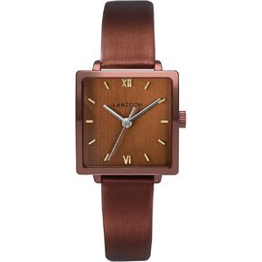 LANZOOM Women's Wrist Quartz Watch,Stainless Steel Watch,Square Watch,Square Dial, Fashionable and Versatile,Deal Gift for Holidays and Special Occasions