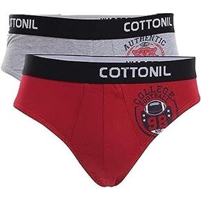 Cottonil Egyptian Cotton For Men set of 2 bikini relax Underwear Soft Comfortable Printed Multicolor in Saudi Arabia