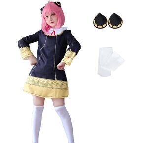 Alyfyto Anya Cosplay، Anya Forger Cosplay، Anya Cosplay حلي أسود الزي الرسمي للفتيات in Saudi Arabia