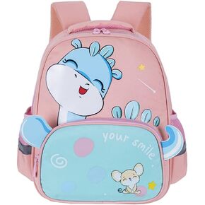 LESNIC Preschool Backpack for Boys & Girls, 37 * 30 * 12cm Backpack Kindergarten Age 3-8 Dinosaur Backpack, School Bag with Front Zip Pocket and Side Pockets in Saudi Arabia