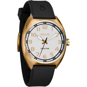 NIXON Mullet A1365-100m Water Resistant Unisex Analog Fashion Watch (38mm Watch Face, 20mm Silicone Band) in Kuwait