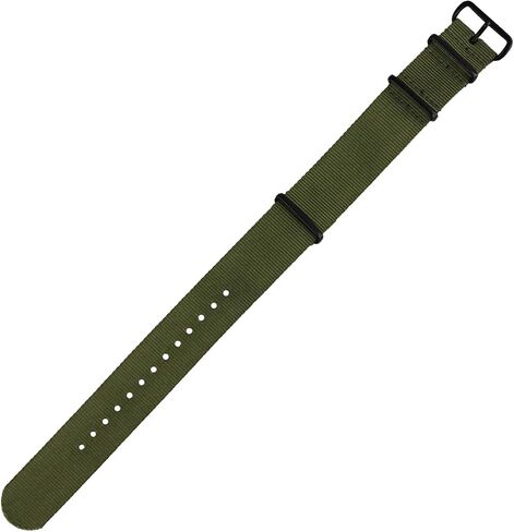 Infantry 20mm 22mm Slip-Thru Watch Strap, Nylon Watch Bands, Replacement Military Watchbands with 4 Rings Stainless Steel Heavy Buckle in Kuwait