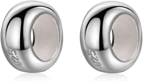 ARTCHARM Rose Gold Rubber Charm Stopper Spacer Bead 925 Sterling Silver for Charm Bracelets in Kuwait