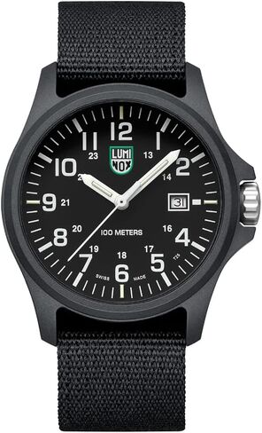 Luminox Watch - G Patagonia Carbonox - Mens Watch 43 mm - Military Watch - Date Function - 100m Water Resistant - Different Variations - Mens Watches - Made in Switzerland in Saudi Arabia