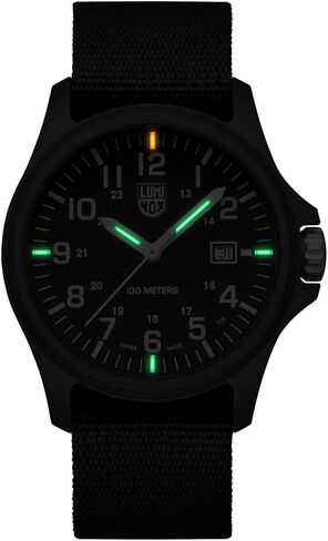 Luminox Watch - G Patagonia Carbonox - Mens Watch 43 mm - Military Watch - Date Function - 100m Water Resistant - Different Variations - Mens Watches - Made in Switzerland in Saudi Arabia