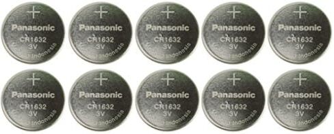 10 Pack - Panasonic Battery - Cr1632 3v 3 Volt Lithium Coin Size Battery in Saudi Arabia