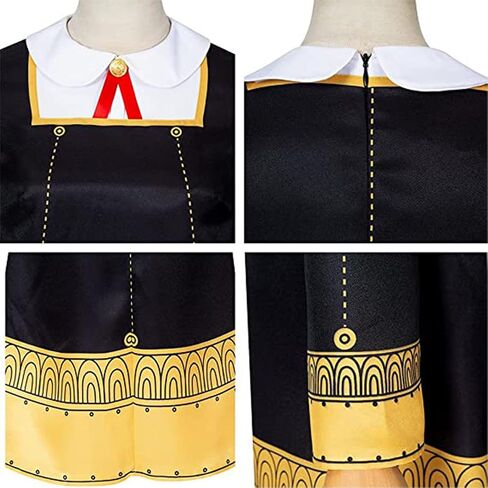Alyfyto Anya Cosplay، Anya Forger Cosplay، Anya Cosplay حلي أسود الزي الرسمي للفتيات in Saudi Arabia