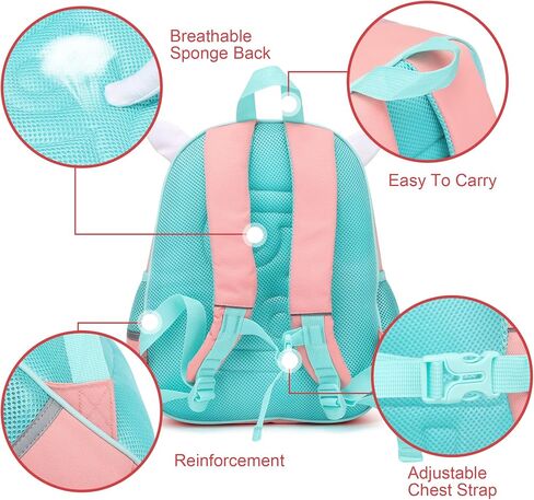 Toddler Backpack for Girls,Cute 3D Cartoon Cat Backpack for Girls,Waterproof Large Space Kindergarten Backpacks,Suitable for 3-9 Years Preschooler Kids Backpacks for Girls Travel Backpack（Cat） in Kuwait