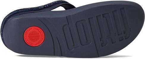 صندل FitFlop Fino مصنوع من الجلد ومزين بكريستال in Saudi Arabia