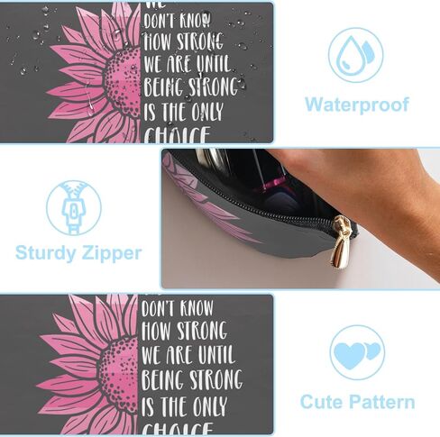 iapodiad Small Makeup Bag Be Kind Cosmetic Bag for Women Portable Purse Travel Toiletry Bag Accessories Organizer Zipper Pouch in Saudi Arabia