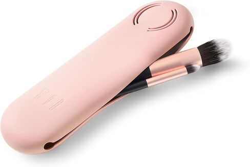 Corastarry Silicone Makeup Brush Holder, Large Make up Brush Organizer Case with Anti-Fall Out Enhanced Magnetic Closure, Portable Travel Cosmetic Brushes Bag for Woman in Kuwait