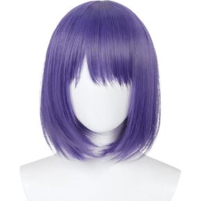 شعر مستعار طويل مستقيم أشقر للحفلات التنكرية للنساء والفتيات شعر مستعار أنيمي كوس شعر صناعي حراري لطيف مع غرة + شبكة شعر لأزياء حفلات الهالوين in Kuwait