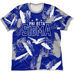 Bad Bananas Phi Beta Sigma - Men's Sublimation Athletic Tee - Large Greek Letters