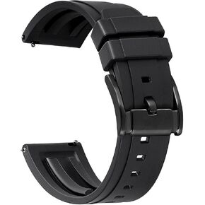 HUAFIY Premium Quality Waterproof Silicone Watch Bands - Choose Color & Width 20mm, 22mm,24mm Rubber Straps.Quick Release Rubber Watch Bands for Men in Kuwait